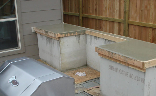 Outdoor Kitchen Concrete Countertops Other Options